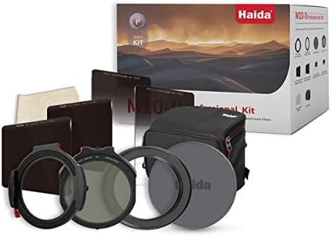 Haida HD4706 M10-II 100mm Profissional 5 Filtro Kit Red Diamond Inc CPL, ND64, ND1000, Soft, Hard, Grad + 67mm 72mm 77mm Adaptadores de 82mm