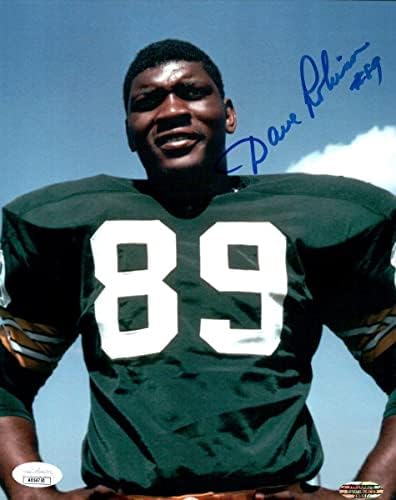 Dave Robinson assinou autografado 8x10 photo packers pose #89 JSA AB54750 - fotos autografadas da NFL