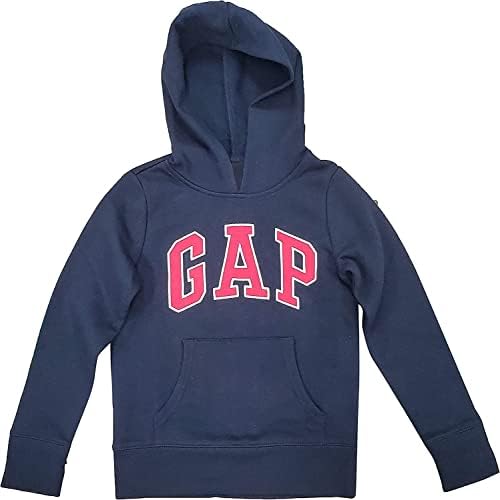 Factory Gap Girls Fleece Arch Logo Pullover Hoodie