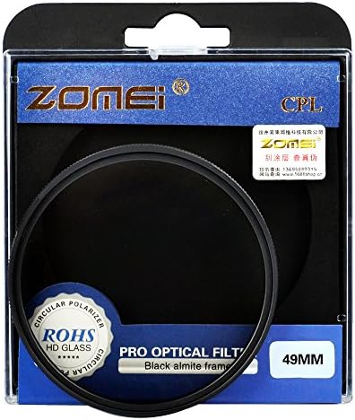 ZOMEI 49MM CIR-PL Circular Polarizador CPL Filtro para Canon Nikon Sony Pentax Fujifilm Olympus DSLR Câmera Lente