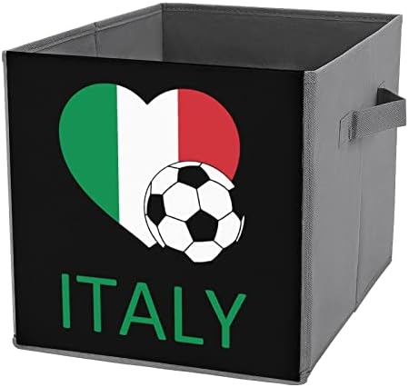 Love Itália Futebol de futebol colapsável Bins básicos