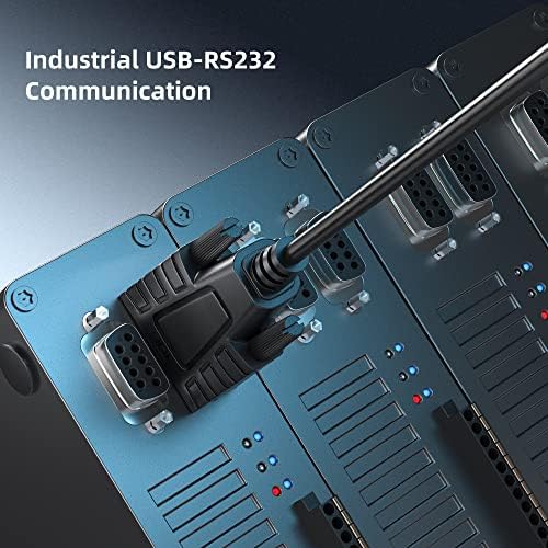 Drivergenius USB232A-C Industrial 1-Port USB para RS232 Adaptador serial DB9 com 2 x LEDs