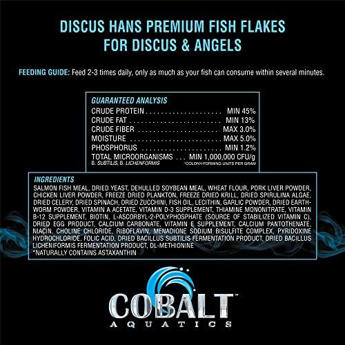 Discus aquáticos cobalto Hans Flakes 32 oz.