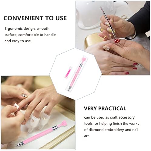 Favomoto Manicure Tools Definir ferramenta de unhas Diy Cera de cera Lápis de ripolping Ferramenta de joias de joia de pontapé para caneta para unhas Diy Diy Tools de tratamento de unhas Diamantes