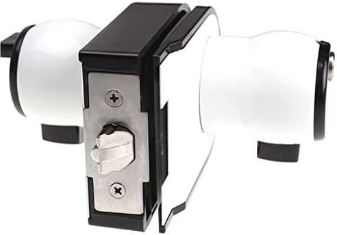 Trava de porta com botão preto branco único duplo para hardware doméstico de escritório MS411 1pcs