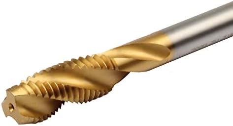 ACRETEEL M18 X 1 TAP de flauta em espiral revestido de titânio, lata de flauta em espiral com revestimento de estanho Tap M18 x 1