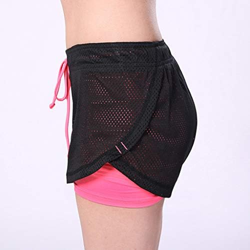 Bagelise shorts esportivos femininos esvaziados com calças curtas de seca rápida ao ar livre de calça de areia do joelho