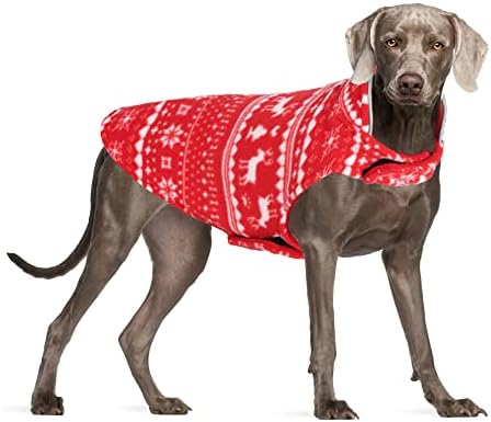 Fashome Christmas Dog Casacos de inverno Pet Sweater Reversible Dog Jacket Roupos de colete de cachorro Reflexivo