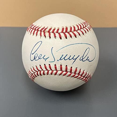Cory Snyder Indians/Guardians assinou o OAL Baseball Auto W B&E Hologram - Boliteiras autografadas