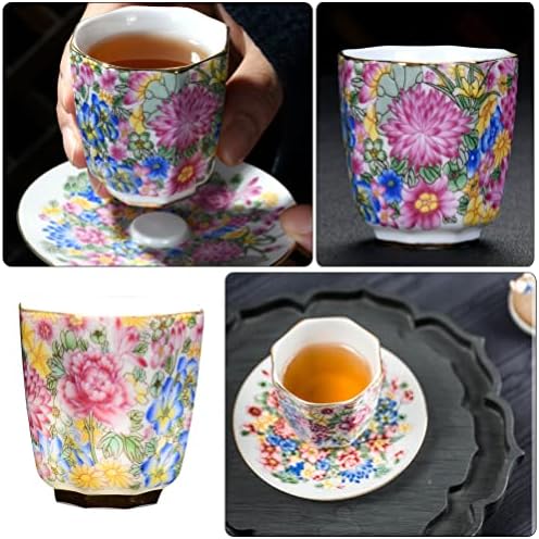 Hemoton Caneca de chá japonês chinês kung fu xícara xícara de chá xícaras de chá de porcelana xícaras