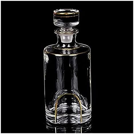 Whisky Decantador Whisky Decanter Wine Decanter Whisky Decanter e copos Conjunto de 680ml de Whisky de cristal com 6 óculos de uísque de 7- DeCantadores de licor de caixa de presente