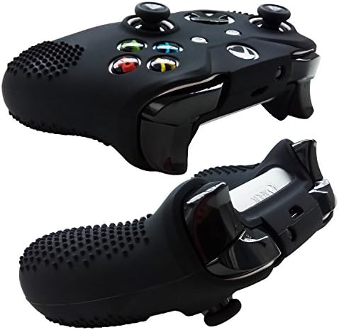 Pele Hikfly para Xbox Series X/S Controlador Capa de silicone para Xbox SX SX GRIPS -1X PELHA PRETA COM 8 x TOMPO DE PODUM