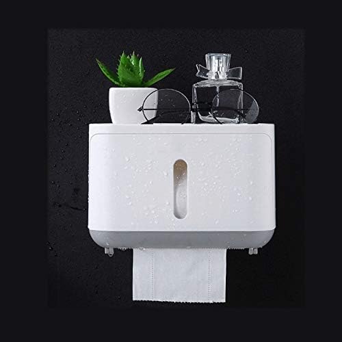 WSZJJ Montagem de parede Papel de papel higiênico Caixa prateleira Caixa de papel à prova d'água Bandejas de papel de papel de papel de papelão Acessórios para banheiros Organizador