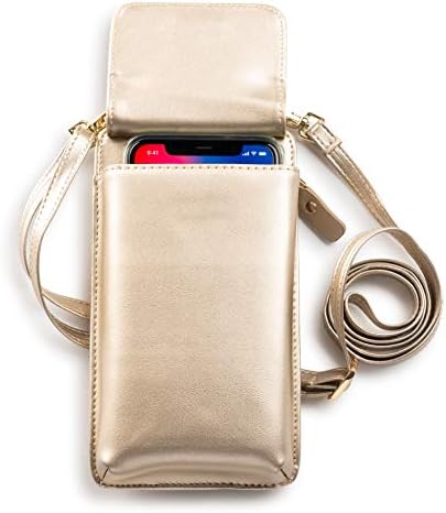 Claasico Womens Crossbody carteira e capa de telefone | Iphone/Samsung/LG Bolsa e bolsa
