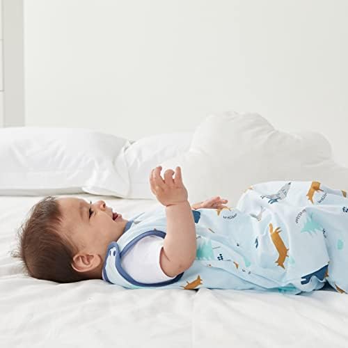 Duomiaomiao unissex Baby Sleep Sack, algodão, saco de dormir de bebê tog 0,5, cobertor vestível bebê, saco de saco de dormir com zíper bidirecional para criança menino