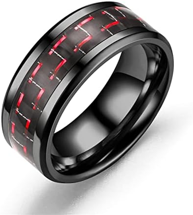 2023 Novo anel de aço de fibra Casal para adultos de três cores titânio anéis de carbono anéis de assinatura