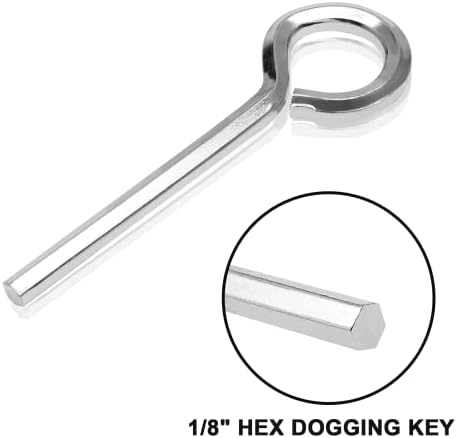 Rierdge 12pcs 5/32 Chave de cachorrinho hexadecimal padrão com loop completo, chave de chave allen para