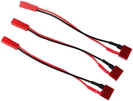 Oliyin 3pcs t plugue para jst plugue feminino para fêmea adaptadora de bateria com 22AWG 10cm Cable