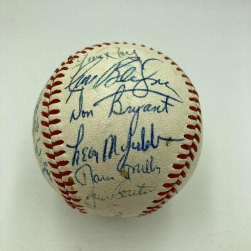 1969 A equipe de Houston Astros assinou a Liga Nacional Oficial JSA COA - Bolalls autografados