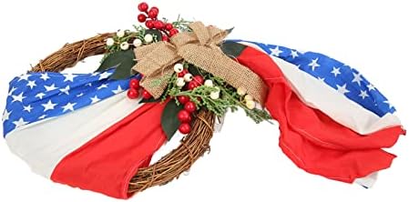 Independence Day Wreath Wraitring Decor de 4 de julho para decoração em casa