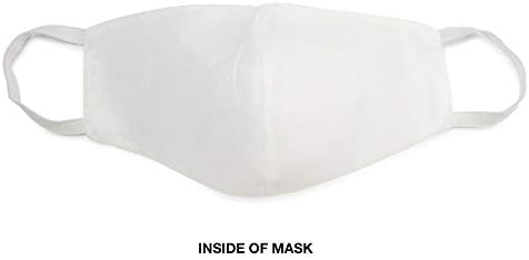 MartEx 1C37963 Pano padrão reutilizável Confortável Proteção de rosto sólido respirável Máscara de face de loop de ouvido para mulheres e homens