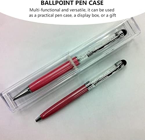 Caixa de lápis plástica de plástico curta 20pcs caixa de presente de caneta