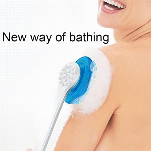 N/A Pincel automático de massagem de banho rotativo automático para push de chuveiro de lavatório corporal Manuja longa Esponja Black Surf Skin Brush