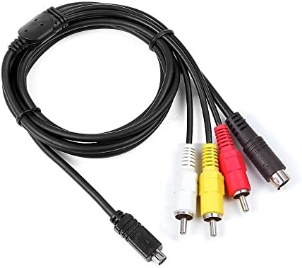 Parthcksi 5ft AV A/V TV Video Audio Cable cabo para Handycam DCR-SX44/V/E/L SX44/E/R
