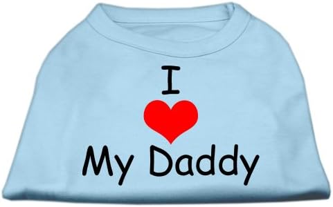 Eu amo meu pai camisetas de impressão de tela do pai Baby azul xxxl