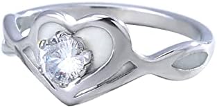 Yistu anéis únicos para mulheres criatividade de moda Criatividade zircão versátil aço inoxidável amor borboleta azul brilho jóias de anel inabalável