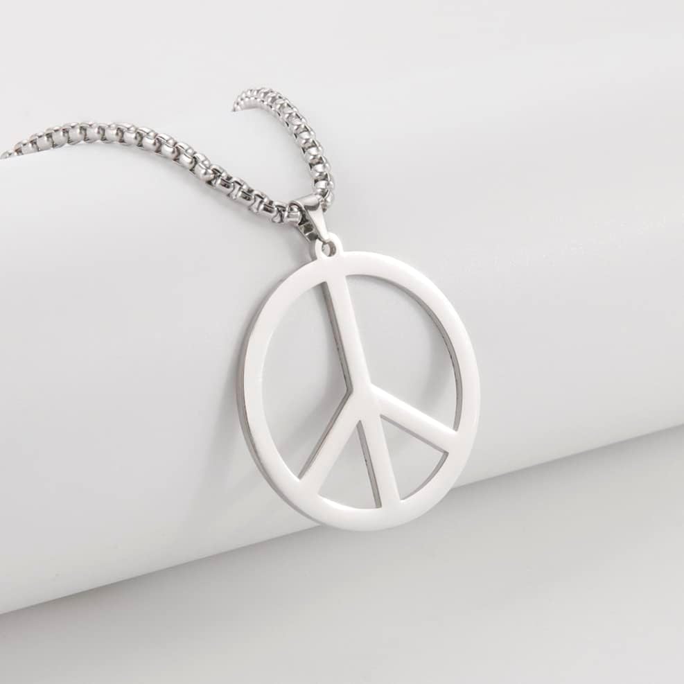 Colar de símbolo de símbolo de símbolo de paz de paz de euavão