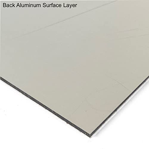 Falken Design ACM Aluminium Composite Sign Painel, fosco branco, 7 x 7 x 1/8