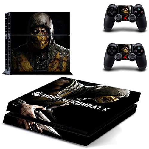 Para PS5 Disc - Game Ninja Mortal Best War Kombat X PS4 ou Ps5 Skin Skinper para PlayStation 4 ou 5 Console e Controladores Decalque Vinil Duc -1448