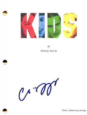 Chloe Sevigny assinou autógrafo - Kids Full Movie Script - American Psycho, Zodiac, Big Love, Boys Don't Cry, Dogville, Bloodline