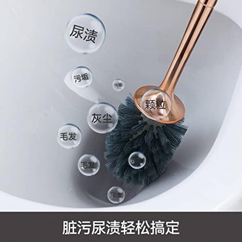 Saxtzds de escova de vaso sanitário de plástico de estilo europeu Conjunto de banheira de banheiro longa com base