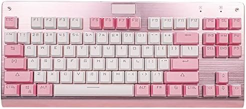 Marshopper Keycaps, conjuntos de teclas ABS para teclados mecânicos | 104 chaves | Linguagem pequena | Costura