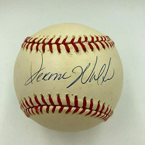 Jerome Walton assinou o beisebol oficial da Liga Nacional Autografada - Bolalls autografados