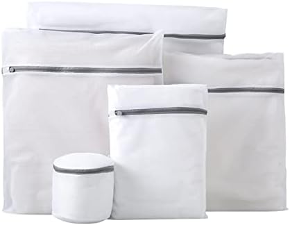 Bolsas de lavanderia de malha Yiisu para delicados com zíper premium, bolsa de organização de armazenamento de viagens, sacos de lavagem de roupas para lavanderia, blusa,