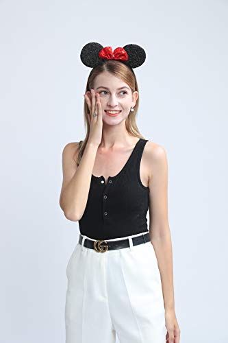 Fanyity 2 PCs Mickey Ears, Minnie Figurino Ears Bandas para crianças Mãe menino menino Meninas