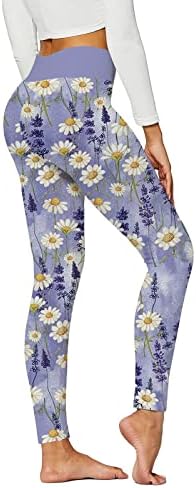 Calças de chinino xiloccer para mulheres esportes de cintura alta Leggings esportes longos calças estampas florais calças de ioga calças de ioga