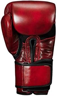 Luvas de bolsa de couro vermelho de boxe de boxe