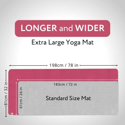 California Wellness Products Yoga Mat | TPE Yoga Mat Double-side não deslizamento | Tapetes de ioga para treino em casa | Mat de exercício para homens e mulheres com cinta de ioga