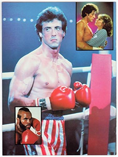 Rocky III 1982 Programa de filmes originais - não um DVD