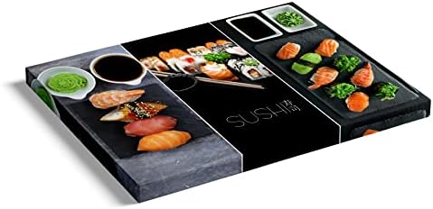 Arte Sushi Decoração japonesa, decoração de parede de cozinha de sushi, o pôster de restaurante de sushi,