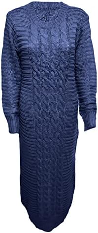 Vestido de manga longa elegante feminina caia no pescoço de festa de inverno clube de vestido de uma peça vestidos de suéter