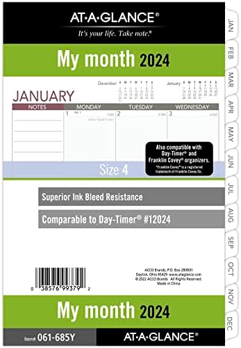 AT-A-GLANCE 2024 Monthly Planner Recar