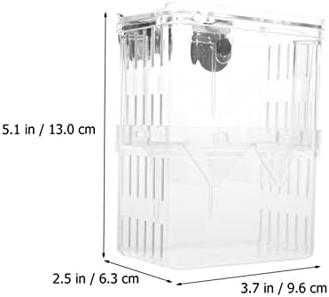 Caixa de criação de peixes PoPetpop para aquário - 2pcs Caixa de isolamento de peixes de 2pcs Caixas de