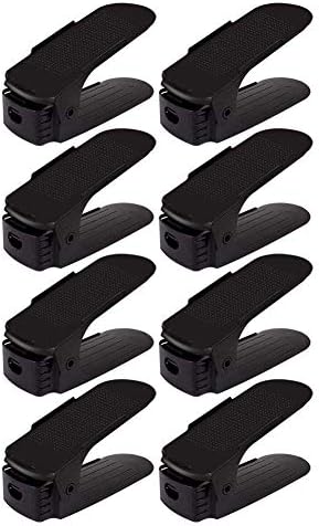 NBSXR 10 peças Organizador de caça -níqueis, rack de sapato ajustável, economia de espaço de armário, melhor organizador de sapatos de estabilidade com base mais estável