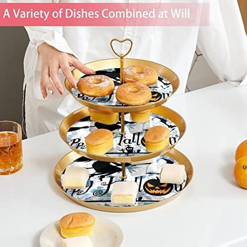 Stand de bolo de sobremesas, decoração de mesa para celebração de festas de aniversário de casamento, Halloween