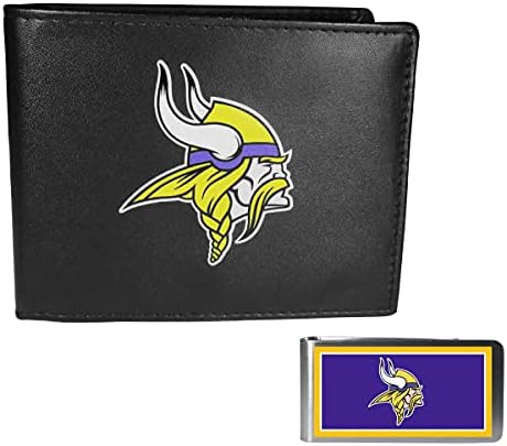 Siskiyou Sports NFL Minnesota Vikings Carteira Balloada e Clipe de Dinheiro Color